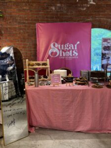Zanburry dessert stall at an event
