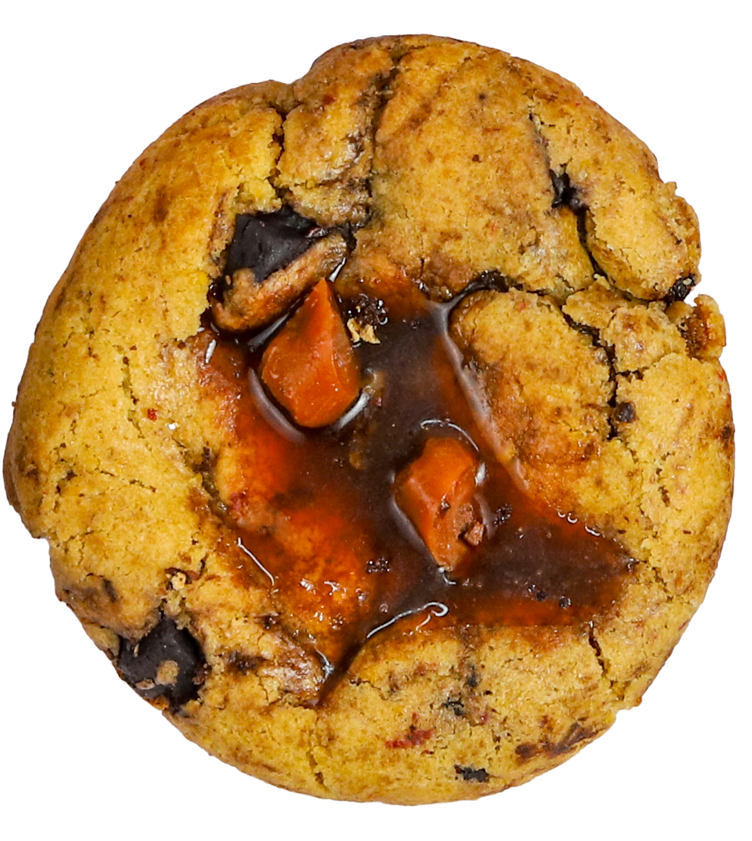 Salted caramel chocolate chunk cookie